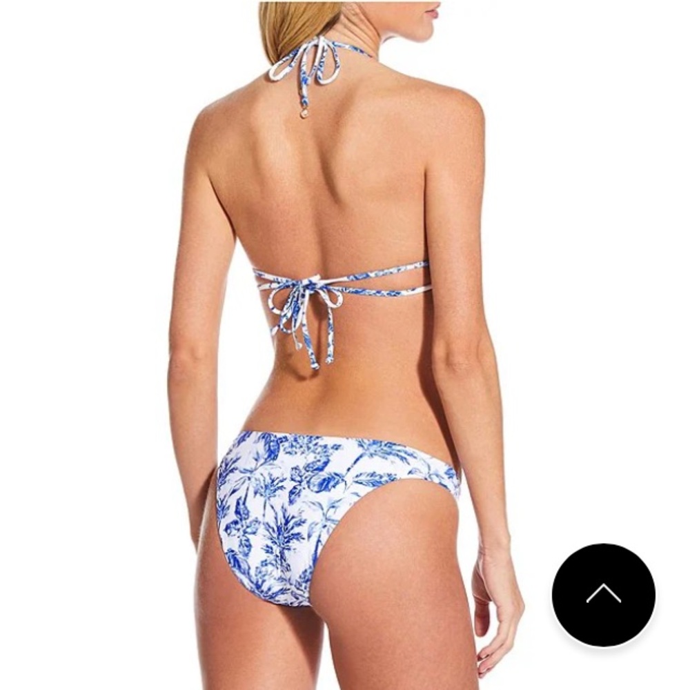 NWT!🌊 Gianni Bini x Shea Leigh Mills Waterloo Blue White Bikini Set* M! Rare✨ - Picture 2 of 12